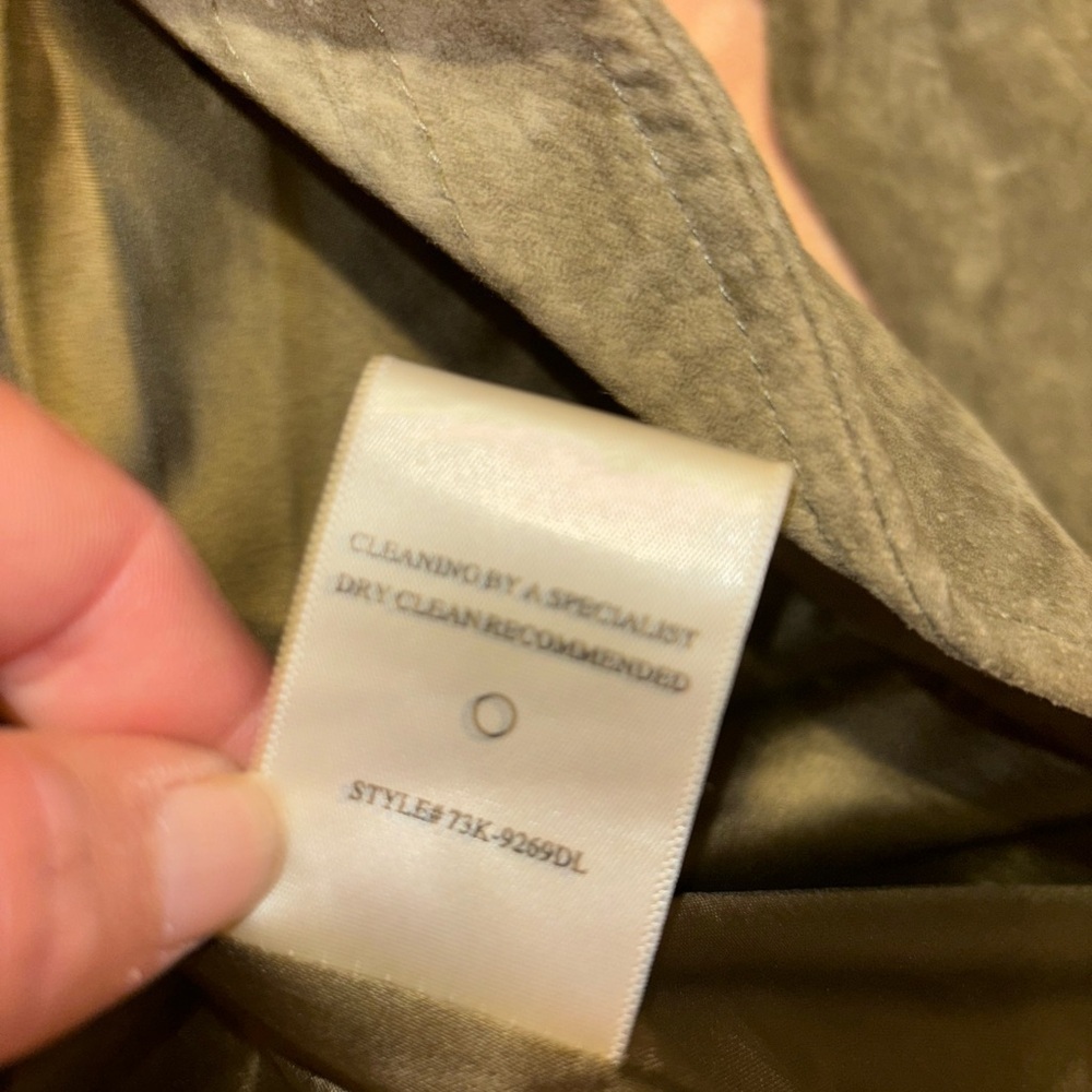 Chelsea & Violet sage green suede leather jacket - Picture 6 of 6